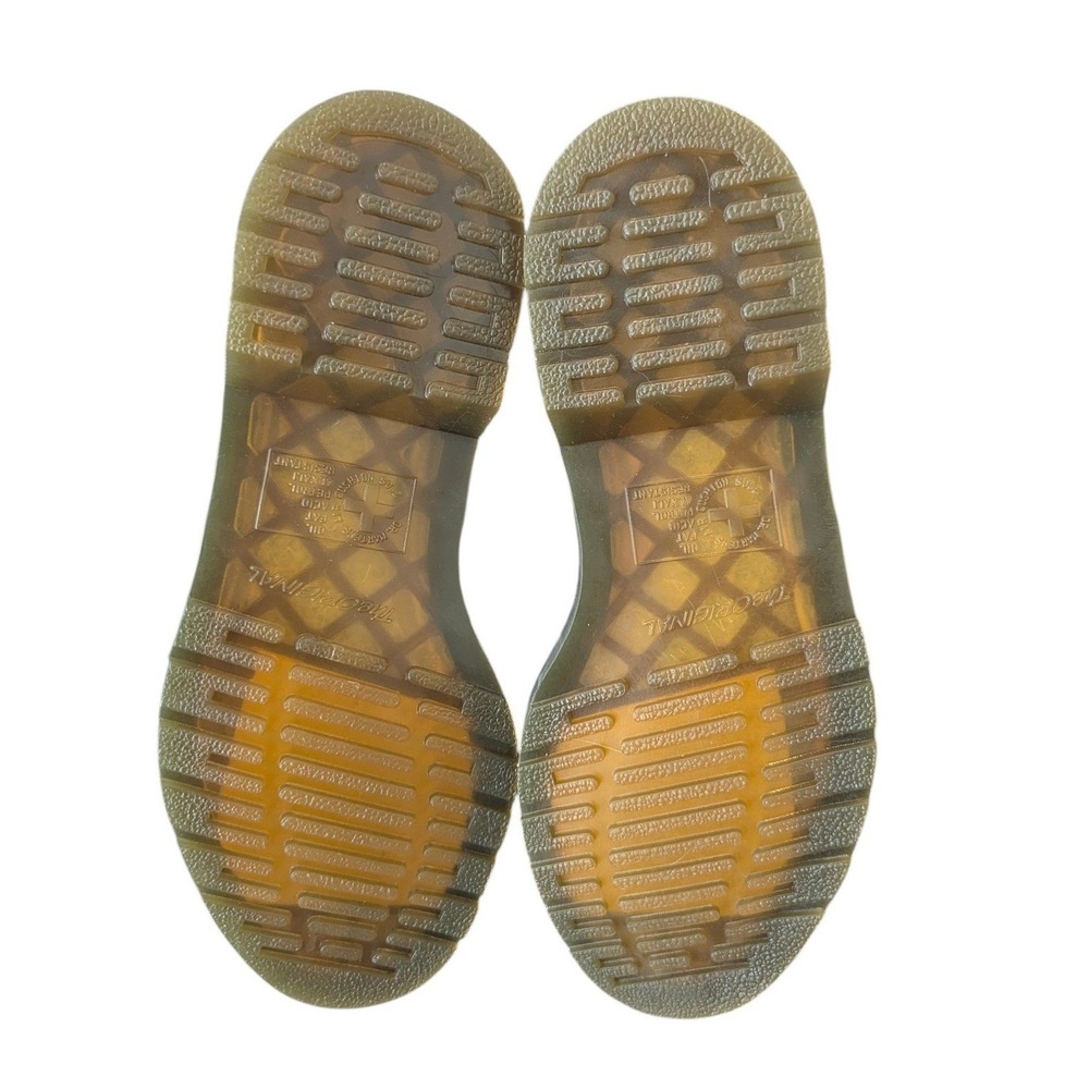 Dr. Martens Adrian White Leather Tassel Loafers Womens 9 Yellow Stitching - Picture 6 of 6